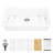 32x19" Quartz Sink - White, Robust Composite, Practical Workstation Undermount White Composite Strong, , Easy To Clean