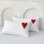 Ensemble de housse de couette touffetée à motif de cœur brodé (sans insert), ensemble d'édredon doux avec un joli cœur rouge, ensemble de literie 3 pièces avec taies d'oreiller, ensemble de housse de couette brodée de cœur avec taies d'oreiller, ensemble de literie en microfibre douce, cadeau pour la fête des Mères-113966417