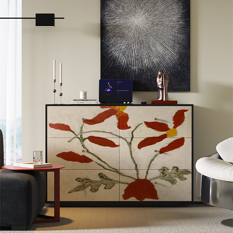 47.2in Six-drawer Sideboard Buffet