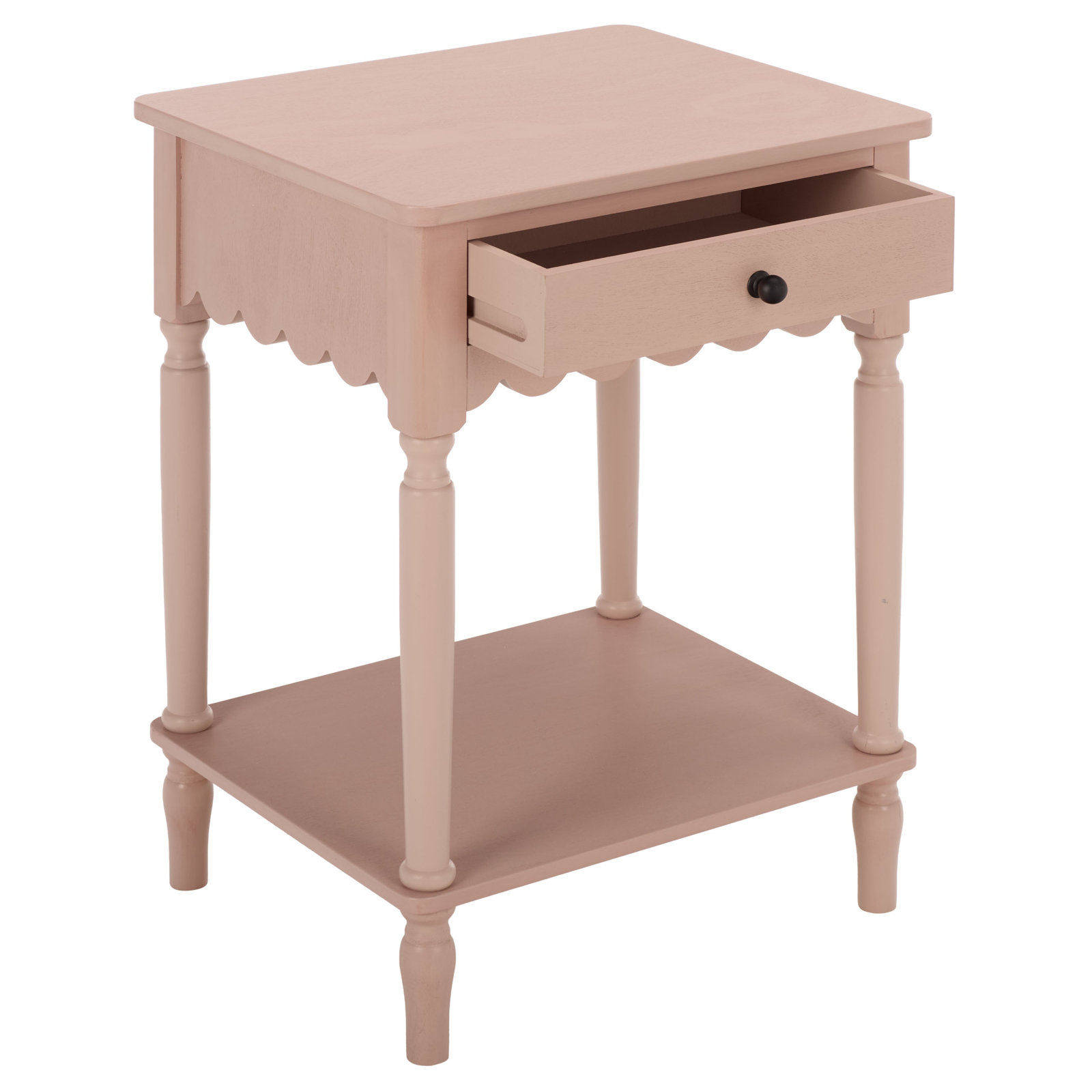Branden 1 Top Drawer Accent Table, Pink
