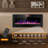 42-Inch Thin Dreamy Electric Fireplace Insert: For Recessed Or Wall-Mounted, Temperature Control At Will, Flame Dance With Remote, Time-Appointed Bliss!-1109414078