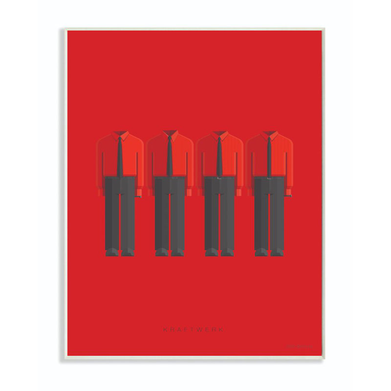 « kraftwerk célèbre people personnages style design », impression sur toile, H 15 po x l 10 po, Plaque murale