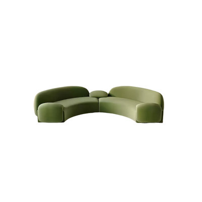 Semi-circular  arc negotiating sofa