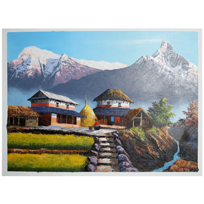 Mont Annapurna | Peinture à l'huile sur toile