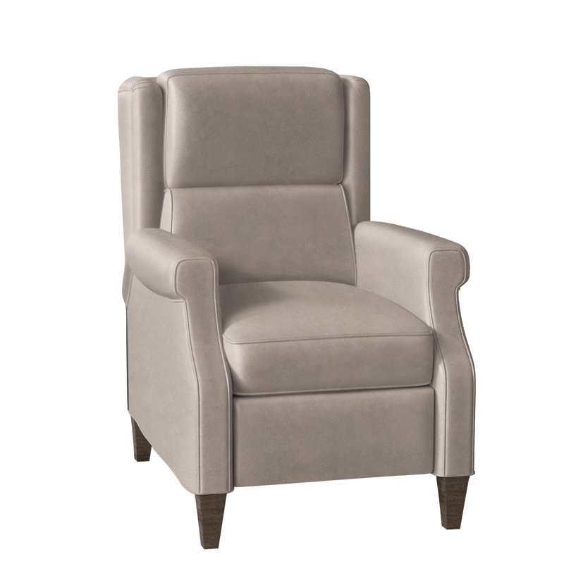 Gallaway Recliner, Aline Fumo Genuine Leather, Cobblestone, Manual