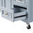 52'' Kitchen Island With Drop Leaf, Embossed Texture Kitchen Island On Wheels With Spice Rack, Towel Rack, 2 Doors And 5 Drawers, Kitchen Storage Cart With Adjustable Shelf For Kitchen-793660922