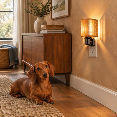 Ce luminaire mural (1 paquet) allie un style bohème et champêtre à un éclairage fonctionnel. Il est équipé d'un capteur de lumière et offre un éclairage chaud de 100 lm à intensité variable, idéal pour les tables de chevet, les chambres, les salles de bain et les couloirs.