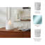 Porte-bougie décoratif décoratif style ouragan rond avec fond givré-730997030