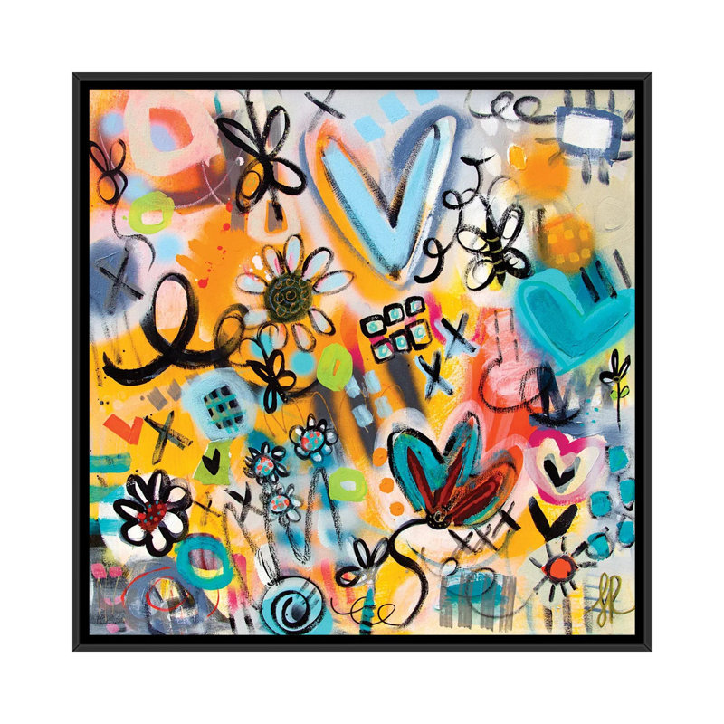«Immersed In Optimism», reproduction d'art encadrée, Noir, Reproduction encadrée sans passe-partout, H 18 po x l 18 po