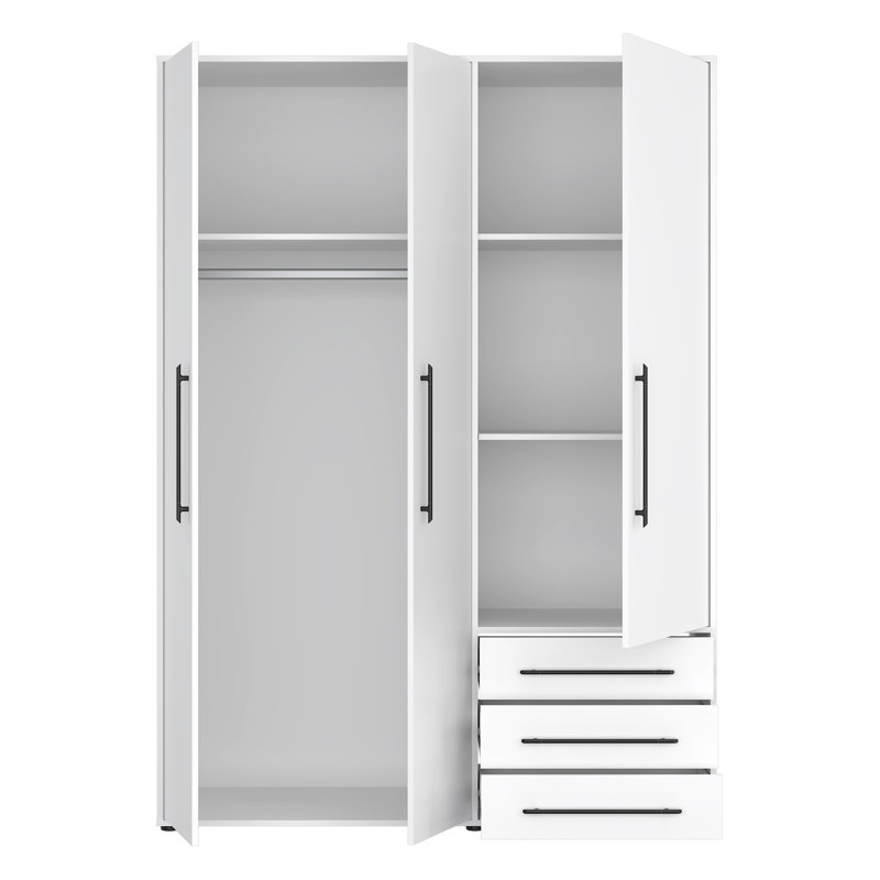 Mokkaro 3 Door Wardrobe