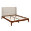 Base de lit contemporaine avec tête de lit tapissier