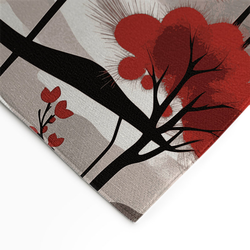 Moonlit Branch Indoor And Outdoor Area Rug, Rectangle 9' x 12'