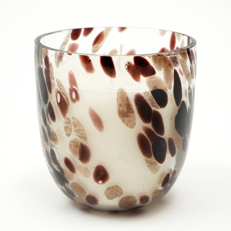 Bougie en pot | Bougie parfumée Oudh | Verre soufflé à la bouche 15 oz