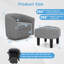 Fauteuil d'appoint pivotant avec repose-pieds Modern