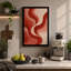 Crimson Flow Abstract - Wrapped Canvas-1821624895-1821624893