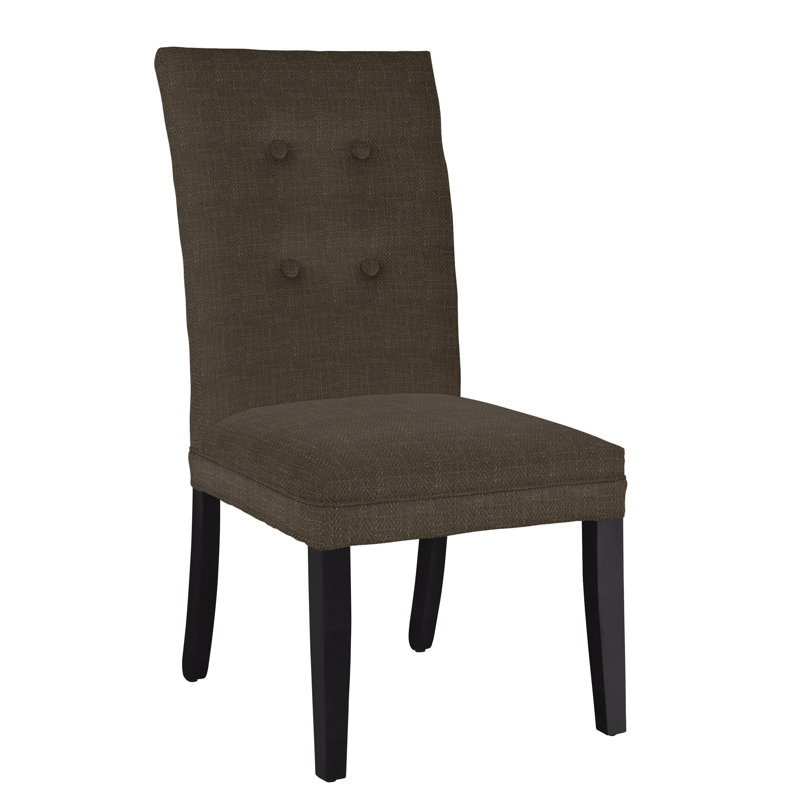 Chaise d'appoint rembourrée Halene, 3000-072, Noir satiné