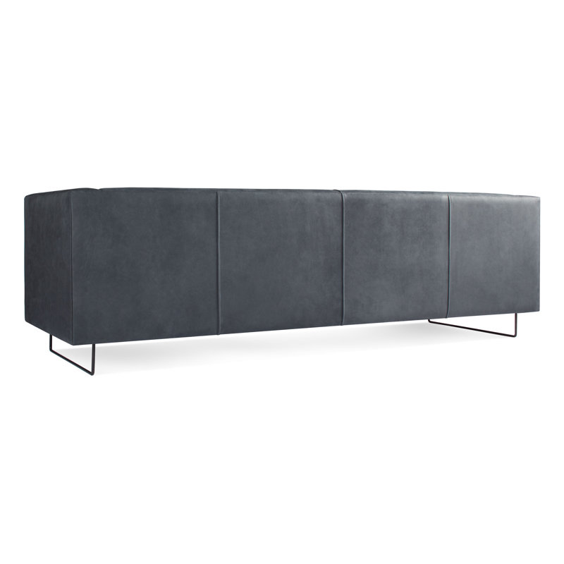 Bonnie Sofa, 29" H x 72" W x 33" D, Ink Genuine Leather