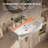 23.6 in. Wall-Mounted Rectangular Bathroom Sink in White Vitreous China with Overflow Hole