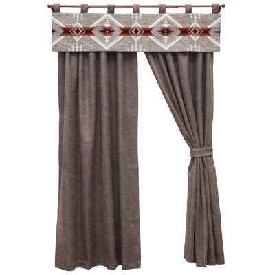 Wooded River Mesquite Valance Southwestern Rustic Window Topper Desert Lodge for Living Room Kitchen
