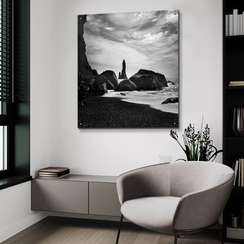 "Islande Vik Rocks" par Nina Paponcek, H 36 po x l 36 po x P 0,2 po