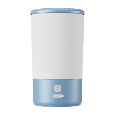 Tasse à laver pour animaux de compagnie, bleu clair, 3,94 x 3,74 x 6,5 pouces