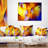 Yellow Fractal Abstract Pattern - Abstract Printed Throw Pillow