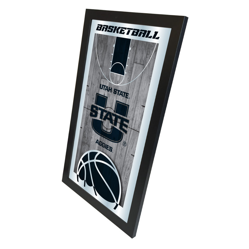 « basket mirror », impression encadrée NCAA, Utah State