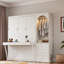 Lit escamotable avec tablette Stoarge, bureau, lumière DEL, armoire et 3 tiroirs Murphy-839985713