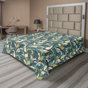 Turquoise foncé, bleu sarcelle / floral
