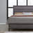 Mirage Gray Queen Bed with Panel-Style Headboard