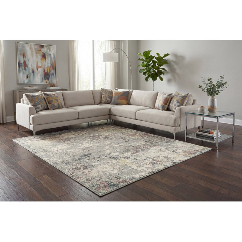 Maurin Abstract Indoor Rug, Rectangle 2' x 3'11"
