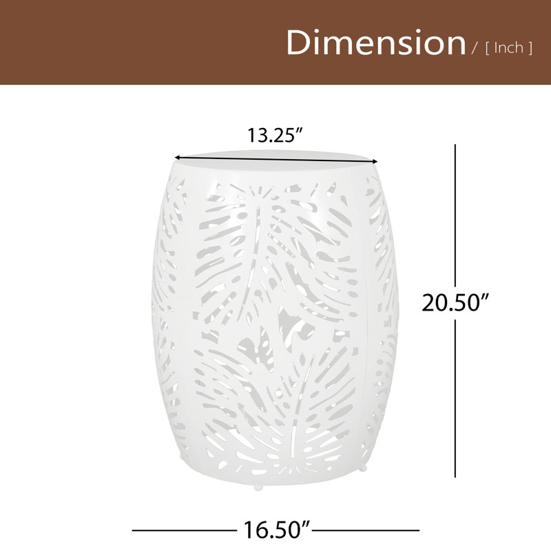 Metal Table -Large, White