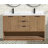 55'' Double Bathroom Vanity with Quartz Top-95144137