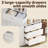 76.5"-118" W Closet System with 4 Hanging Rods and 3 Drawers-1821209265