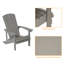 Ensemble de 2 chaises Adirondack Bucareli en PEHD, design ergonomique, résistantes aux intempéries, pour terrasse, jardin ou patio.-1000453410