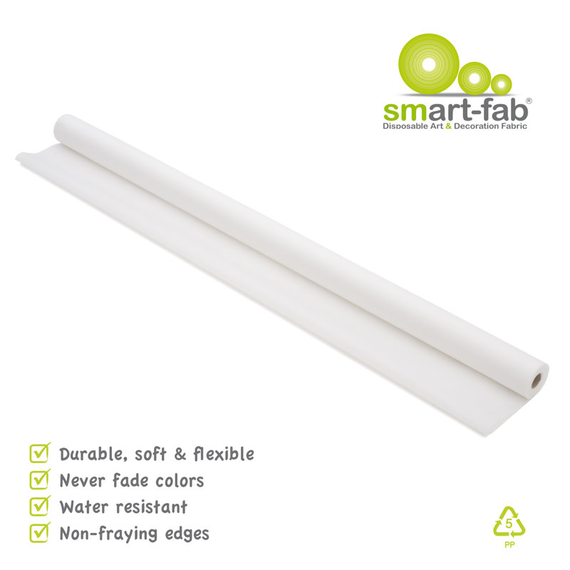 Rouleau de tissu d'art et de décoration, Blanc