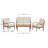 Acacia Classic Outdoor Coffee Table,Natural Finish