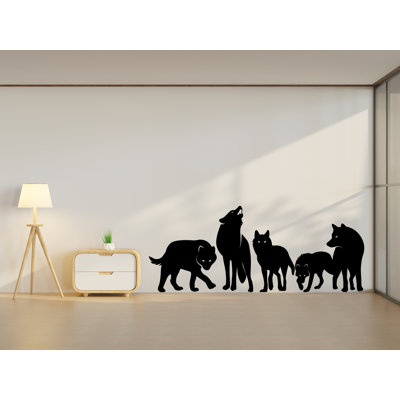 Adhésif décoratif loup, loup Hurleur