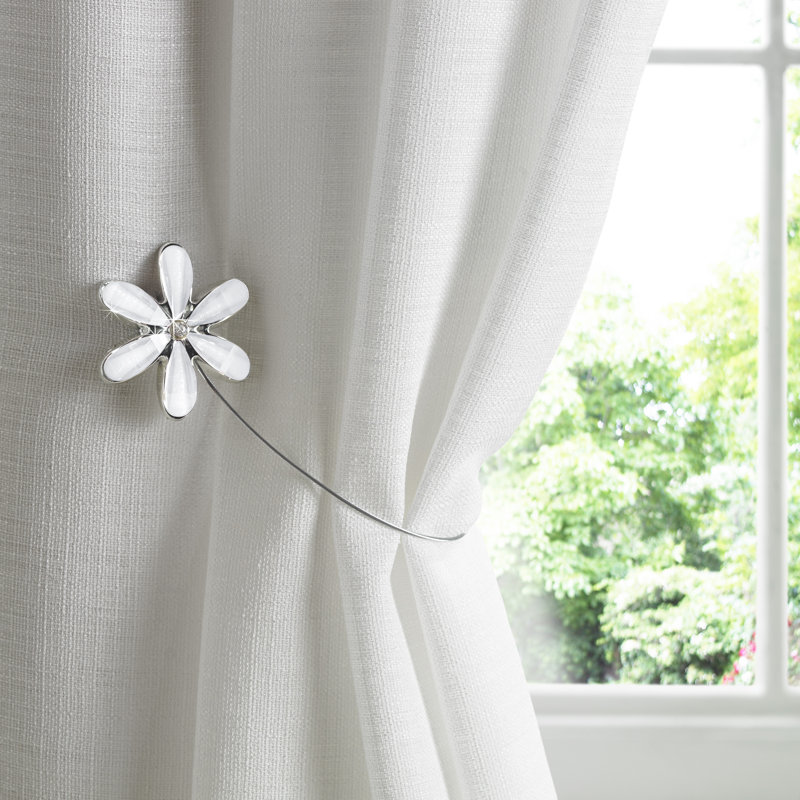 Amalfi 7cm Curtain Holdback/Tieback, White