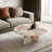 Pink Natural Marble Coffee Table