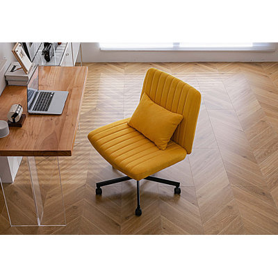 Modern Home Office Chair, Computer Desk Chair with Linen Fabric