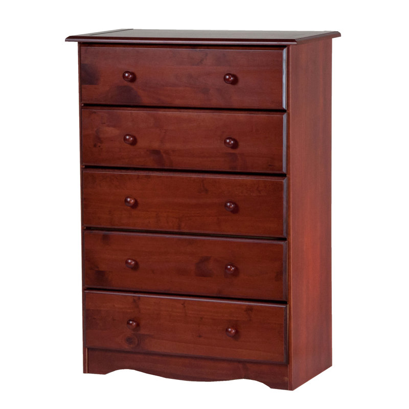 Commode 5 tiroirs Gallashaw, Acajou