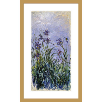 Iris Mauves par Claude Monet, impression giclée sur cadre