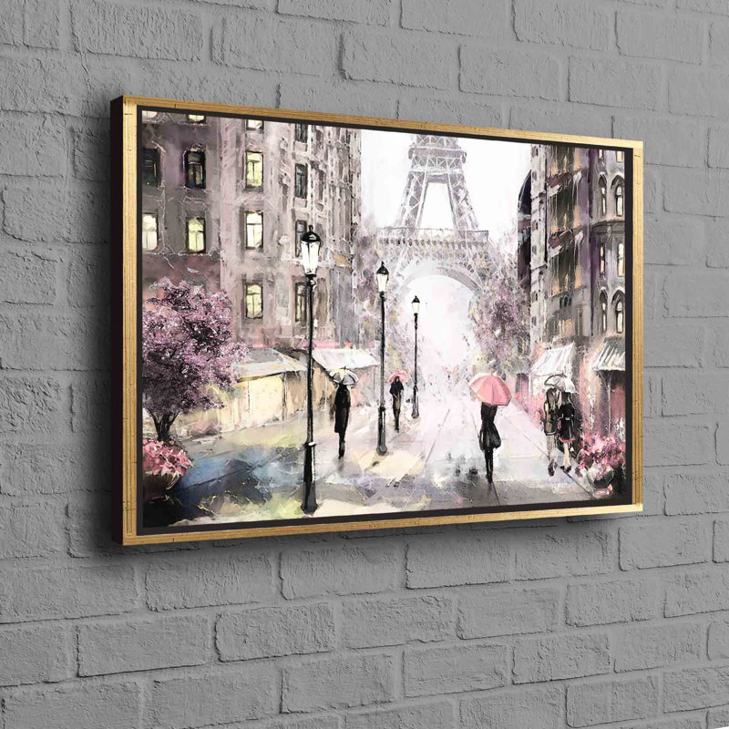 Floater Frame Print on Canvas, Framed Print without Mat, Gold, 20 cm H x 30 cm W