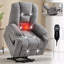 Fauteuil inclinable électrique Power Lift - USB / Type-C, deux porte-gobelets en acier, rembourré, pour personnes âgées-1929370753
