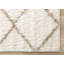 Tapis à poil long géométrique beige Bonilla-376831122