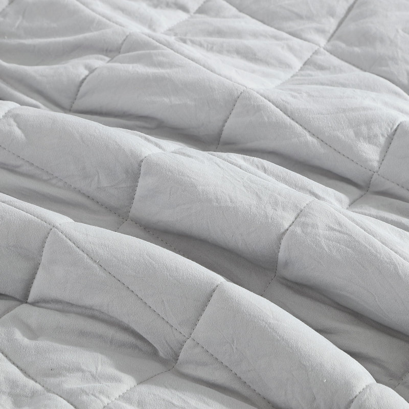 Eddie Bauer Classic Soft Solid Reversible Blanket, Gray, Queen