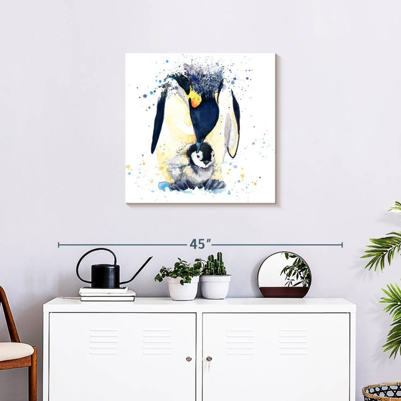 Crowle - pingouins arctiques mignons, H 24 po x l 24 po