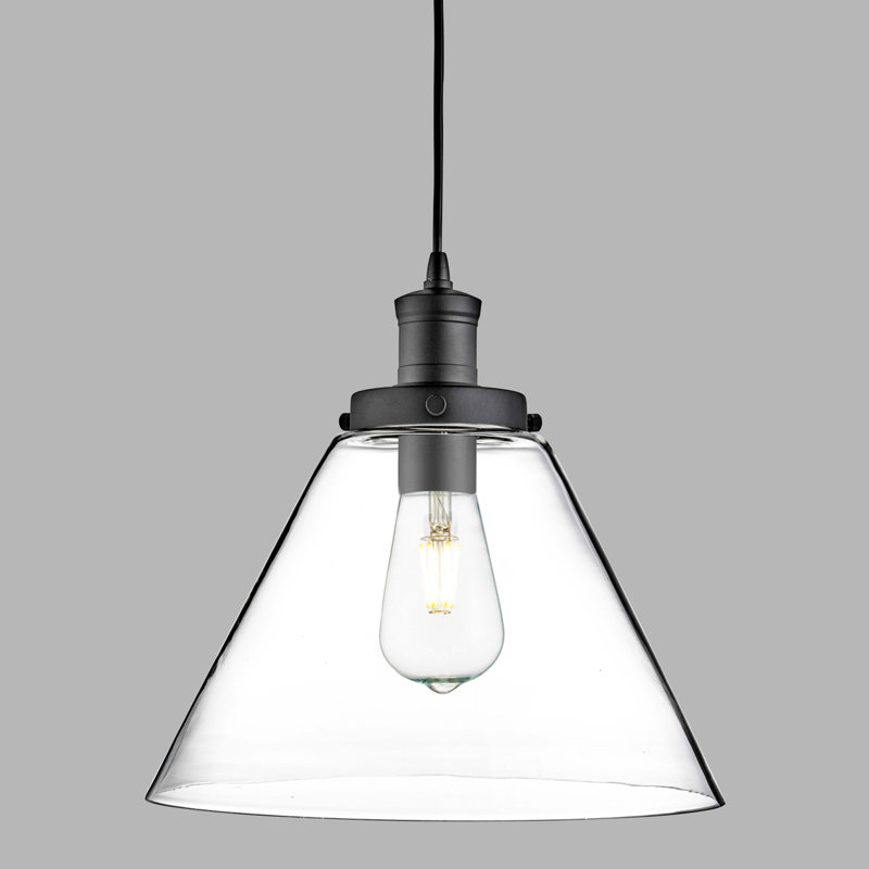 Annmarie 1 - Light Cone Pendant, Black