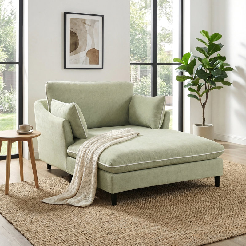 Canapé-lit 51,2 po Modern, Vert, Vert